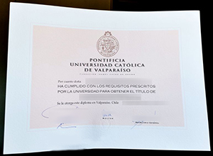 PUCV diploma certificate