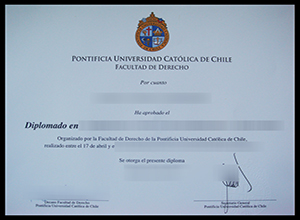 Pontificia Universidad Católica de Chile diploma