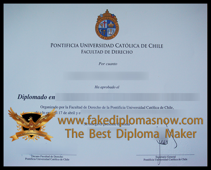 Pontificia Universidad Católica de Chile diploma