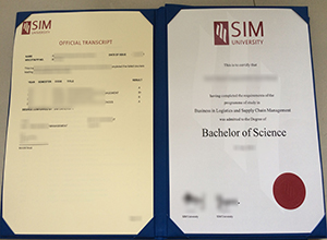 Singapore Institute of Management degree and transcript sample