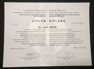 Technická univerzita v Košiciach diploma sample