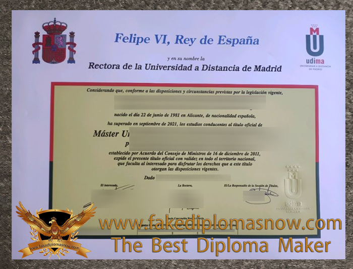 UDIMA diploma