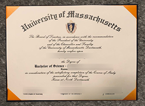 UMass Dartmouth degree certificate