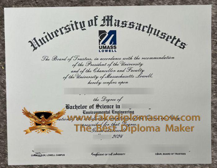 UMass Lowell degree certificate