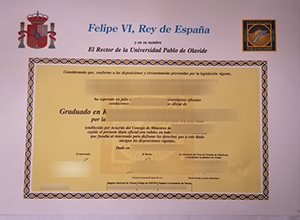 Universidad Pablo de Olavide diploma