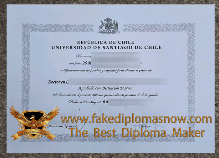 Universidad de Santiago de Chile diploma