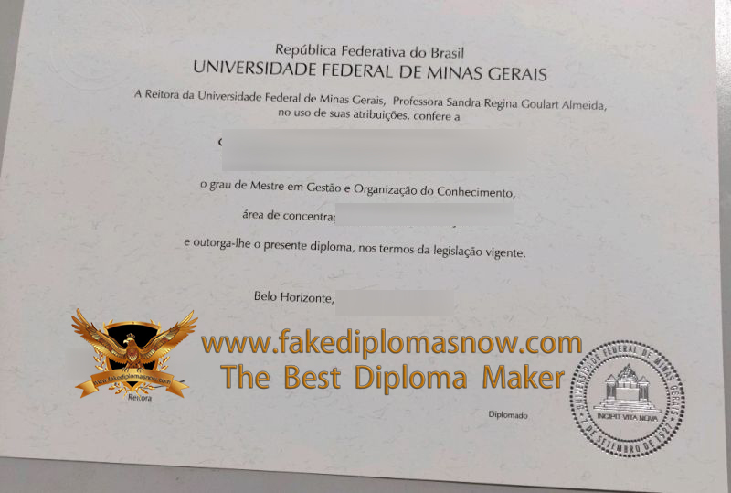 Universidade Federal de Minas Gerais (UFMG) diploma