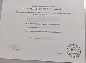 Order a fake Universidade Federal de Minas Gerais (UFMG) diploma