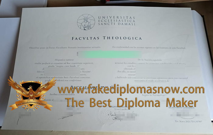 Universitas Ecclesiastica Sancti Damasi diploma