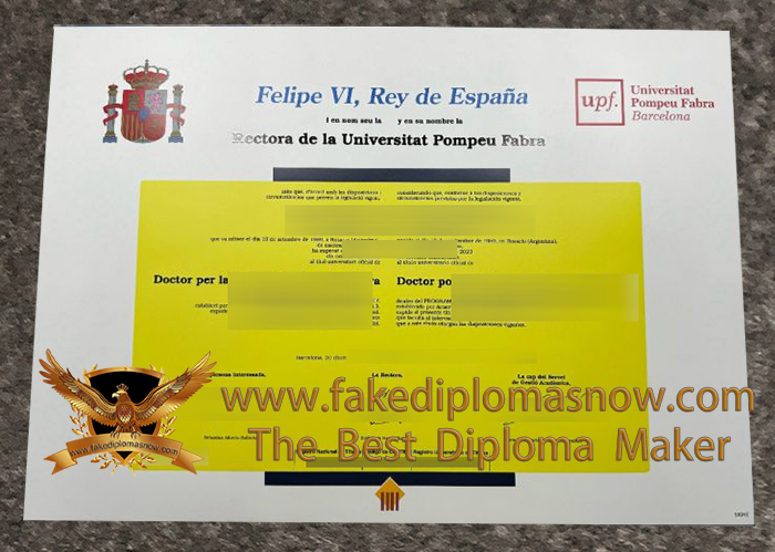 Universitat Pompeu Fabra diploma