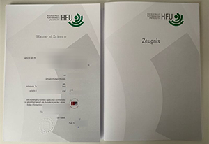 Furtwangen University (HFU) Urkunde and Zeugis sample