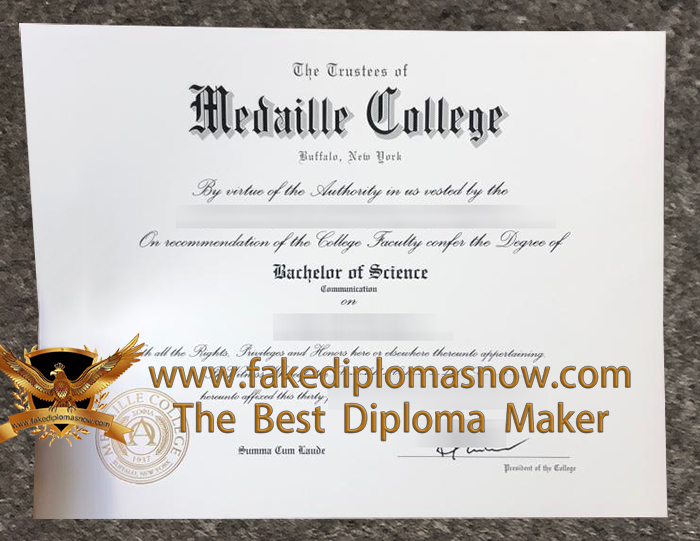 Medaille College Diploma