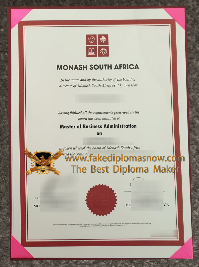 Monash South Africa Diploma