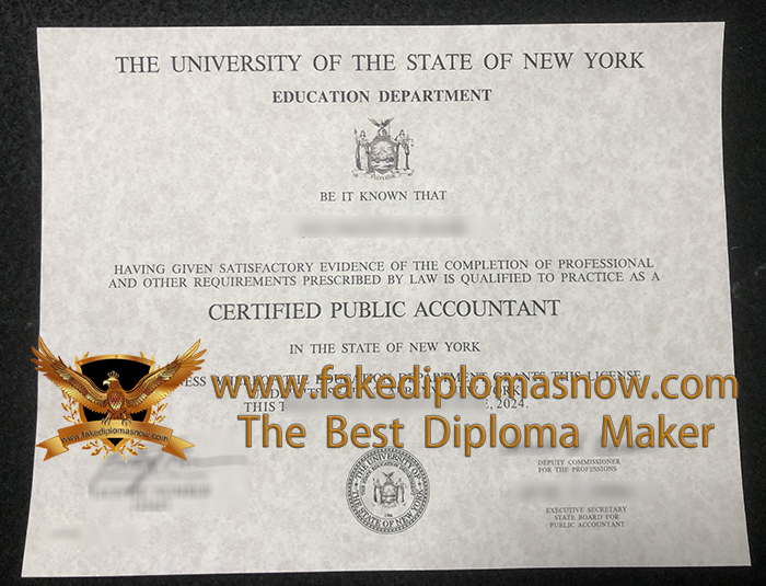 New York CPA Certificate