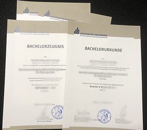 How long to get a Universität Paderborn Urkunde and Zeugnis in Germany?