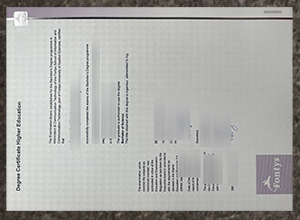 Fontys University of Applied Sciences degree certificate sample