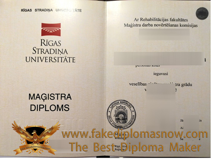 Riga Stradiņš University degree