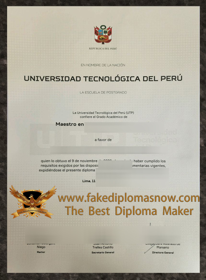 Universidad Tecnológica del Perú degree