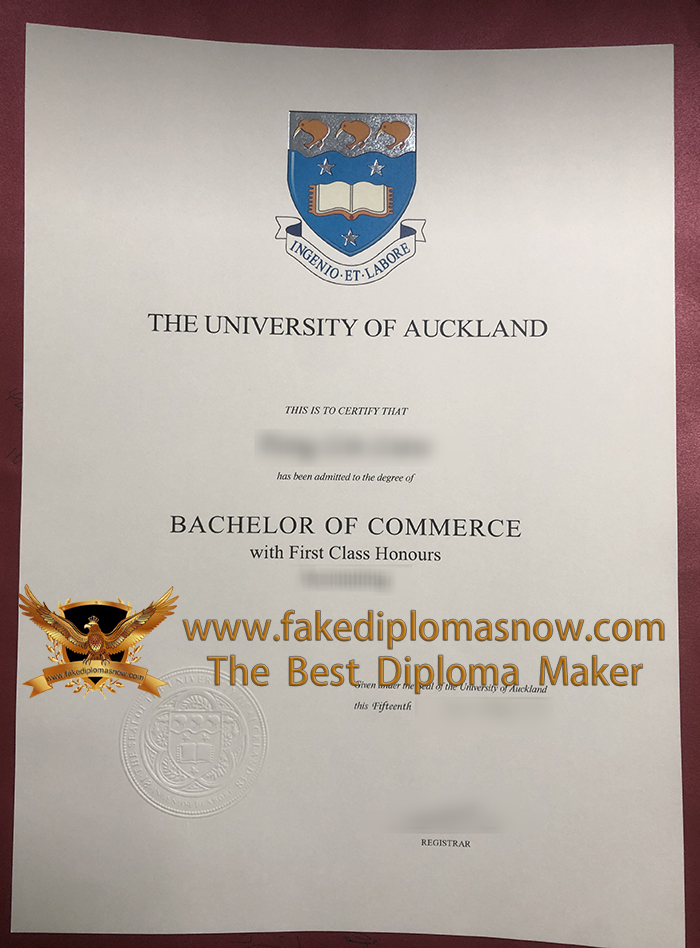 University Of Auckland diploma