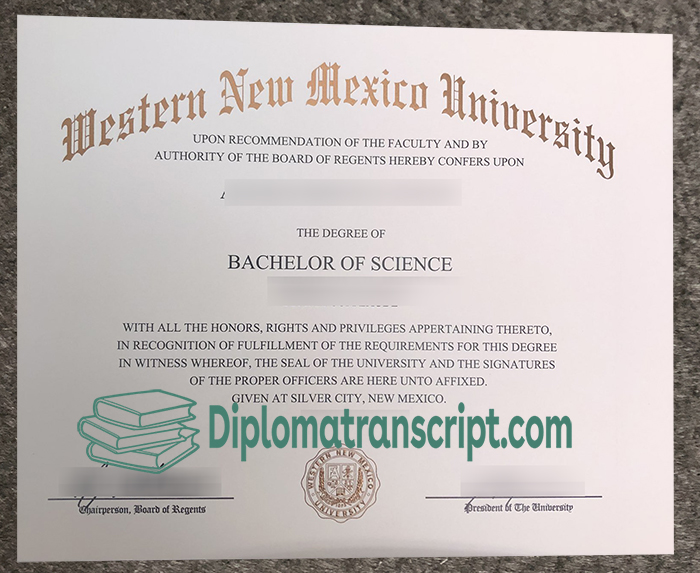 Western New Mexico University degree sample