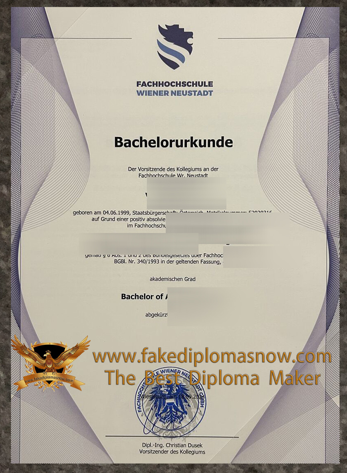 Fachhochschule Wiener Neustadt degree