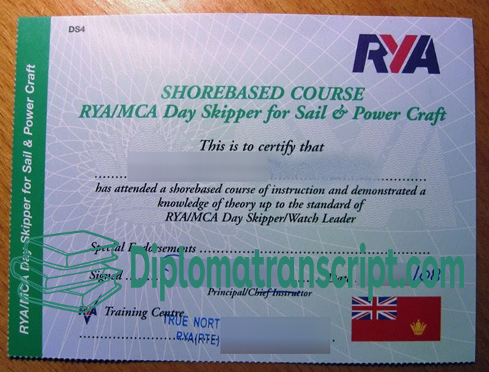 Rya Day Skipper Shorebased Certificate