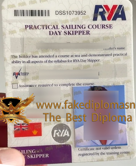 Rya Day Skipper Shorebased ID Card