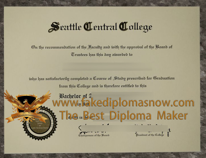 Seattle Central College diploma