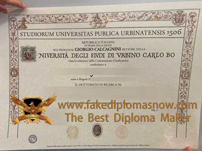 Università degli Studi di Urbino Carlo Bo diploma